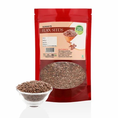 Natural Brown Organic Flax Seeds, For Cooking, Packaging Type: Packet