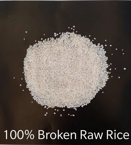 White 100 Broken Raw Rice, Bag