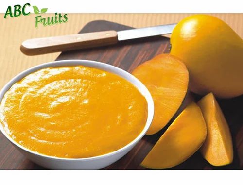ABC Fruits Yellow Raspuri Mango Pulp/Puree, Packaging Type: Drum, Packaging Size: 215 Kgs