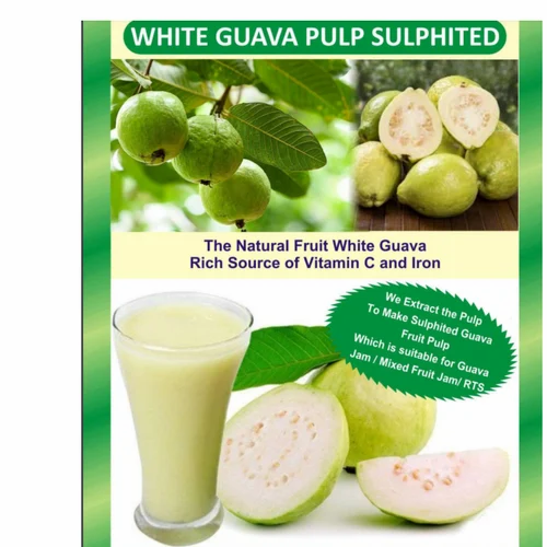 White Guava Pulp, 100% Pulp