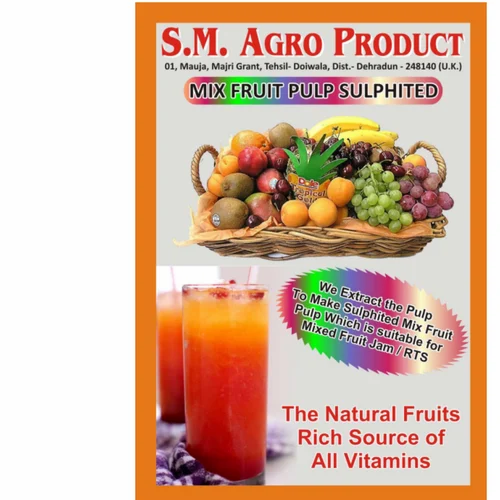 Mix Fruit Pulp Sulphited, Packaging Size: 1 Kg