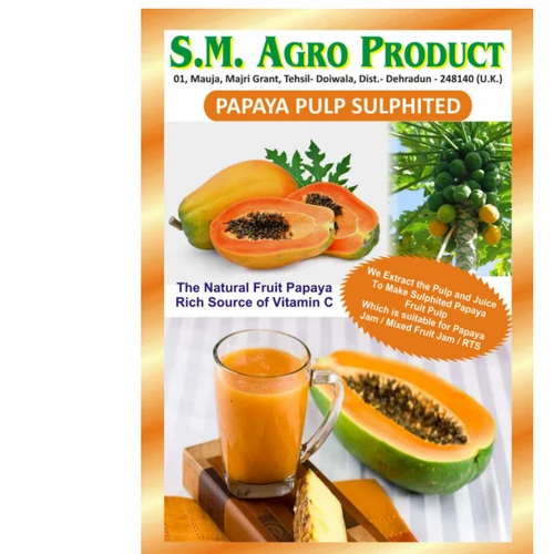 Red Papaya Pulp, Packaging Size Available: 50 Kg