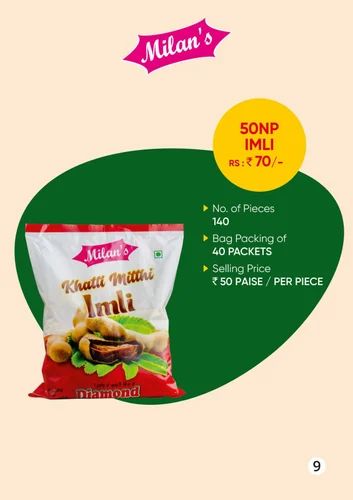 140 Piece Milans Diamond Khatti Mitthi Imli Paste with Natural Preservatives