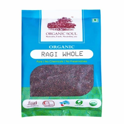 Organic Ragi Whole, For Used For Improve Immunity, Packaging Size: 500g