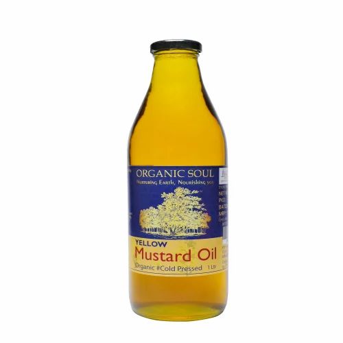 Cold Pressed Organic Yellow Mustard Oil