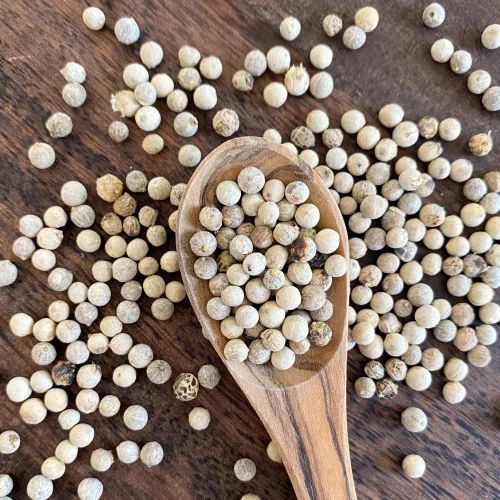 5.5Mm Organic White Pepper, Loose
