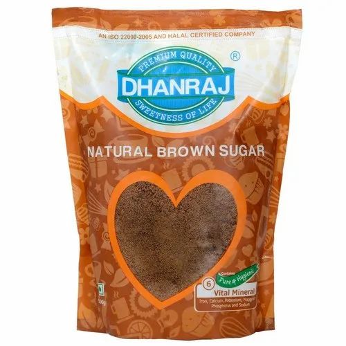 DHANRAJ Natural Brown Sugar, Powder, Packaging Size: 500 G
