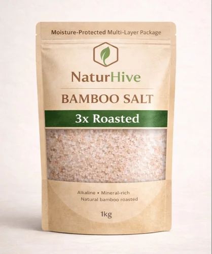 1 Kg NaturHive 3x Roasted Bamboo Salt