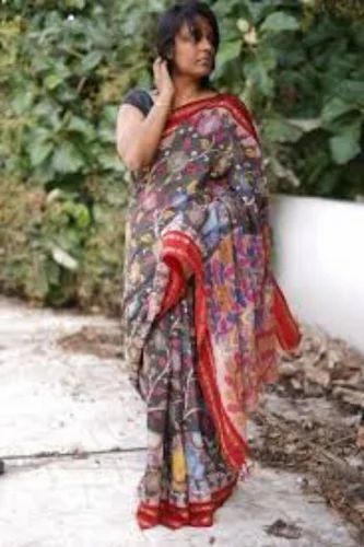 Embroidered Denim Kurti