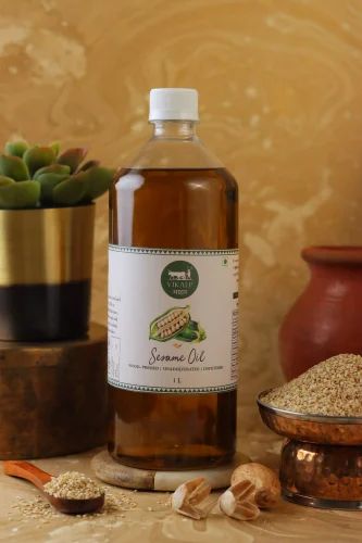 Mono Saturated Diabetics Vikalp Aahaar Organic Sesame Oil, Packaging Type: Bottle, Packaging Size: 1L