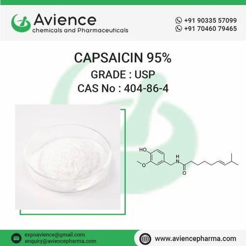 White CAPSAICIN 95% Api Powder