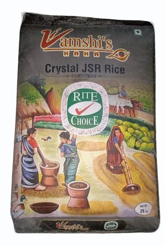 26Kg Vamshi Crystal JSR Rice, Packaging Type: PP Bag