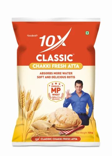 10X Classic Chakki Fresh Atta, Mp Wheat, 10 kg