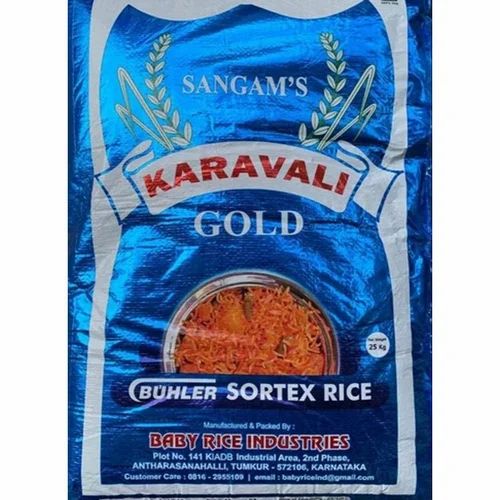 White Karavali Gold Buhler Sortex Rice, Bag