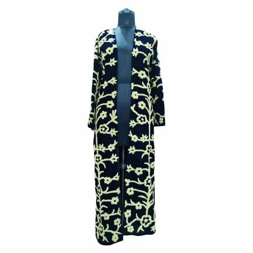 All over Embroidered arabic dubai bisht for women