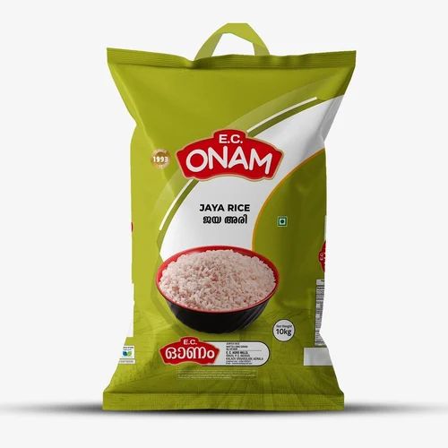 White 10Kg Onam Jaya Long Grain Rice, PP Bag