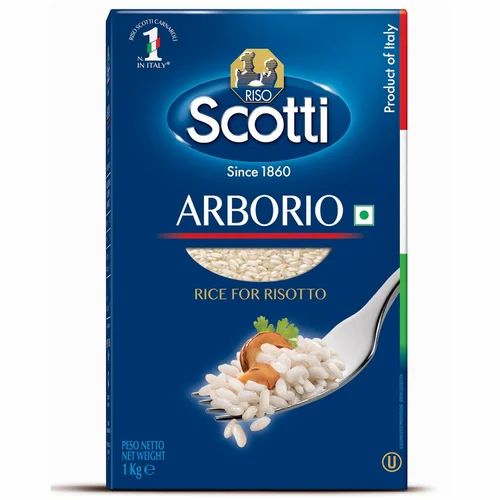 White Riso Scotti Arborio Rice, Packet, Packaging Size: 1 Kg