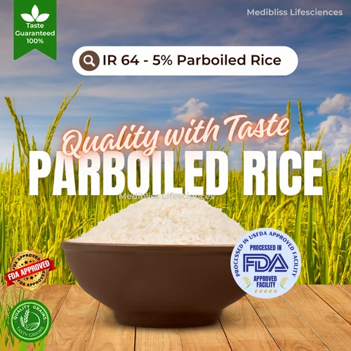Parboiled Rice, IR 64 - 5% Parboiled Rice