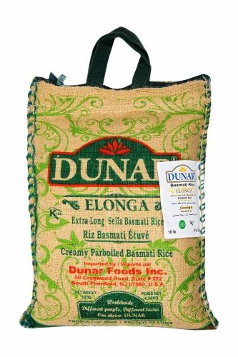 Dunar Elonga Extra Long Sella Basmati Rice, Parboiled (Sella)