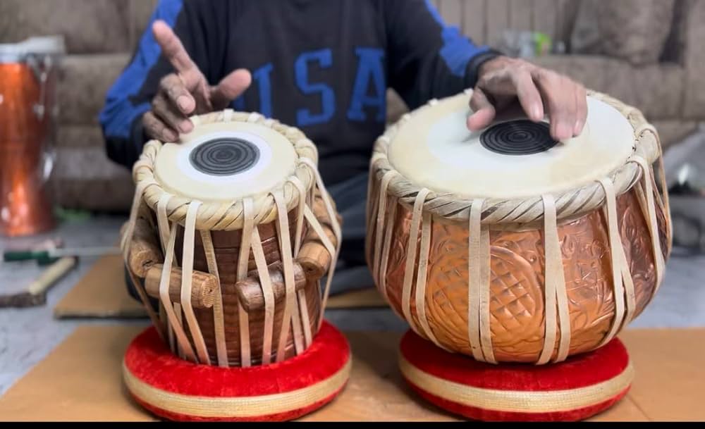Plain Wood Tabla Set