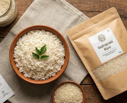 Neutrio Indrayani Rice - Unpolished Natural Raw Rice for Daily Cooking