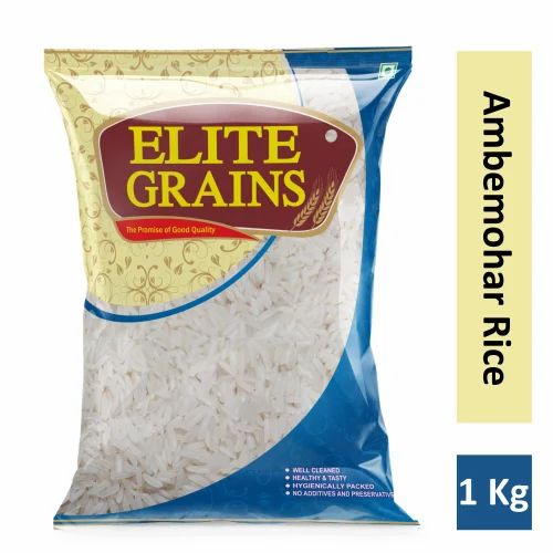 1kg Elite Grains Ambemohar Rice, Packaging Type: Plastic Bag