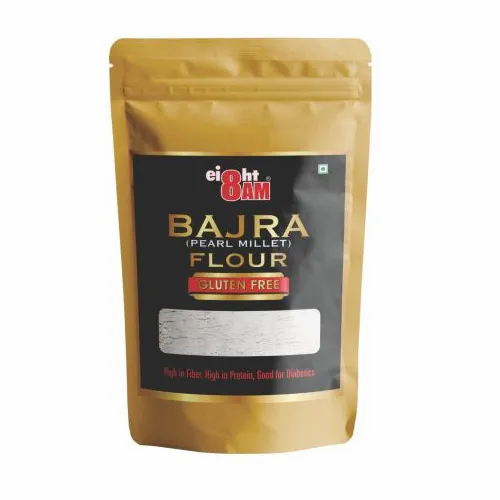 Indian 8AM Bajra Flour, 1kg, Packaging Type: Pouch