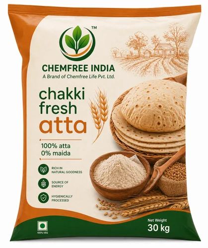 Chakki Fresh Atta, Packaging Size: 30 KG