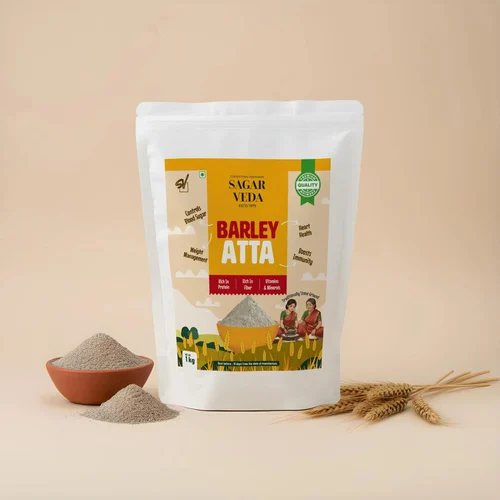 Sagar Veda 1kg Barley Atta, End Use: Human Consumption, Plain