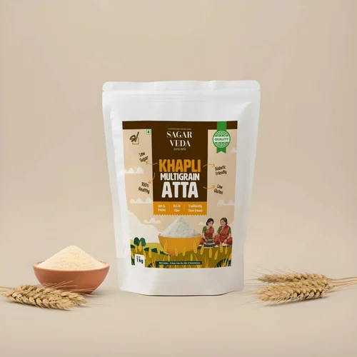 Diabetic Care Sagar Veda 1Kg Khapli Multigrain Flour, Number of Grains: 7 Grains
