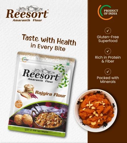 Organic Amaranth Rajgira Flour (500g Pouch)