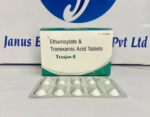 250mg Texajan Tranexamic Acid Etamsylate Tablets