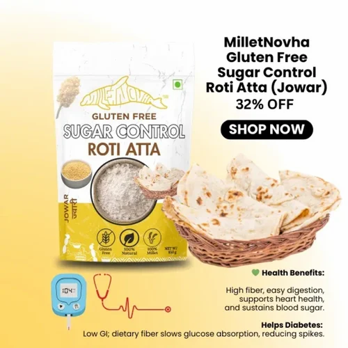 Milletnovha Jowar Gluten Free Roti Atta (850g)