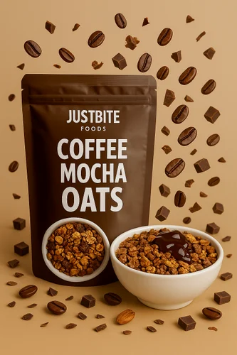 Oats coffee flavor, Packag in g Type: Packets, High in Prote in