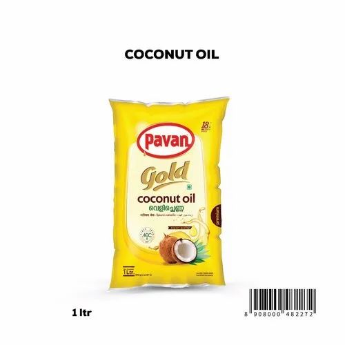 Pavan Gold Coconut Oil (Pouches) 1 litre