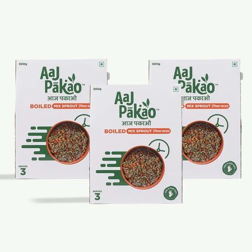 Aaj Pakao Boiled Mix Sprout, pack of 3 (3*300g)