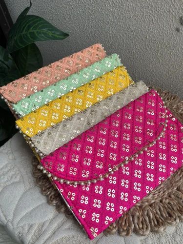 Multicolor Silk Traditional Purses