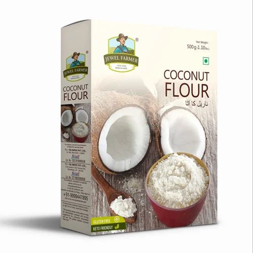 A Grade Jewel Farmer Coconut Flour 500g, Packaging Type: Box