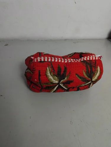 Quilted Kantha Pouches Upcycled Cotton Makeup Bag Hand Stitched Boho Cosmetic Case Travel Organizer