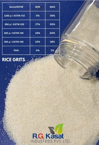 White Rice Grits, Packaging Size: 50 kg