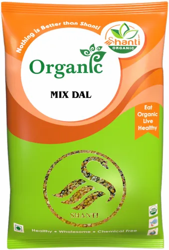 Shanti Organic 12 Month Organic Mix Dal, Packaging Size: 50Gm