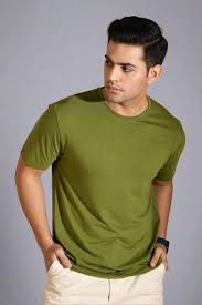 Mens Round Neck Cotton T Shirt