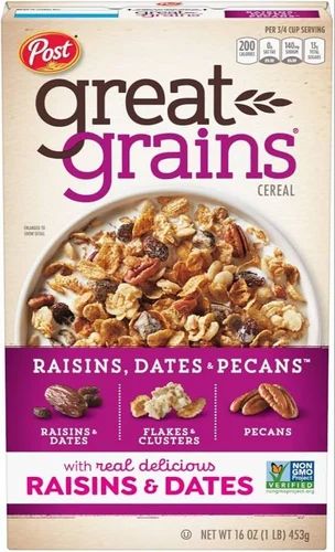 Instant/Quick Oats Post Great Grains Cereal, 453gm