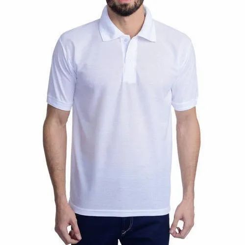 Polyester Polo Neck T-Shirts