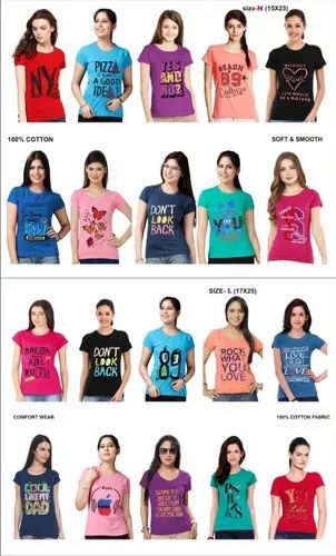 AISHWARYAM Round LADIES TOP T SHIRTS