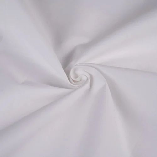 White Cotton Fabric, Plain/Solids