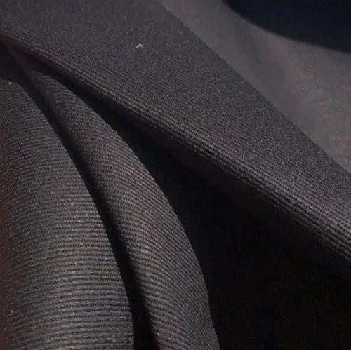 Woven Drill Fabric, Plain/Solids, Black