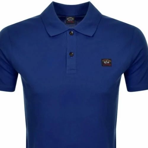 Men Collar Cotton T Shirt