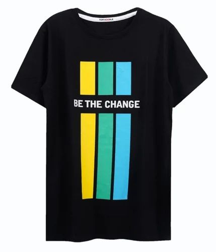 Cotton Men Half Sleeve Round Neck T Shirt