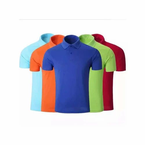 Cotton Plain Men Casual Wear Polo T Shirt